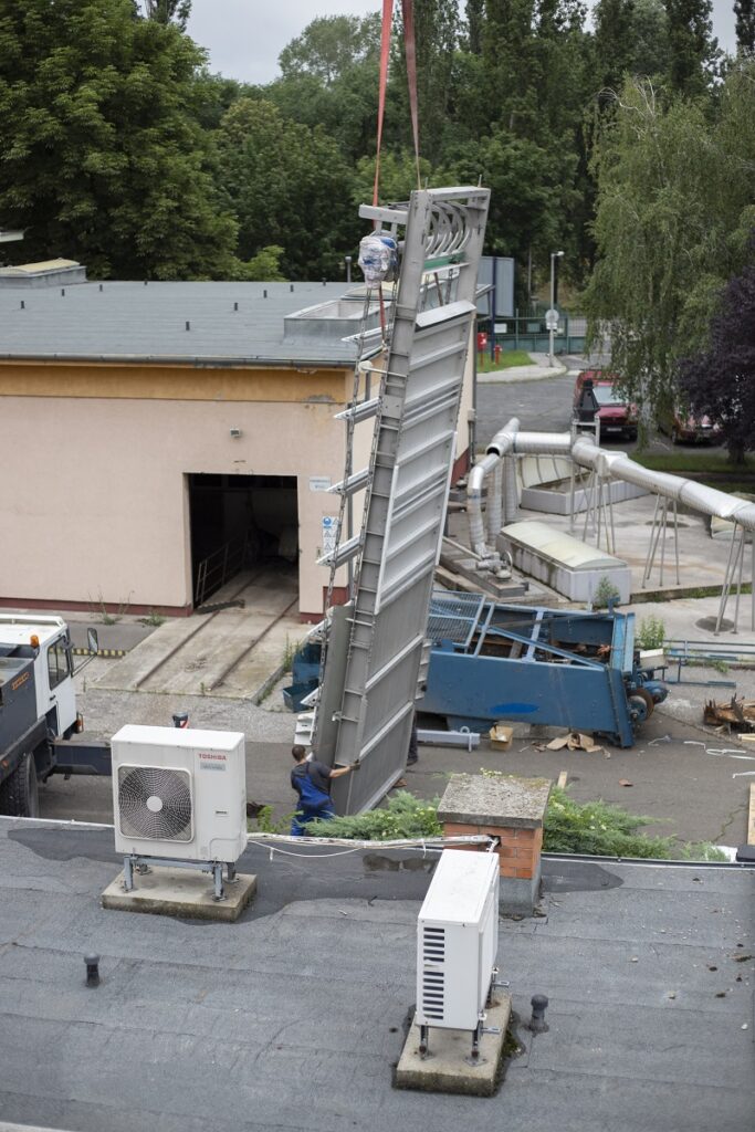 Монтаж катенарної решітки КР 2853 на КНС Андьальфьольд