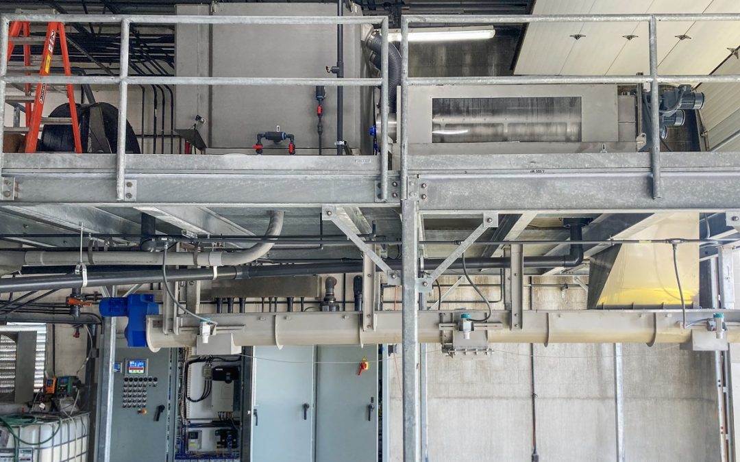 Мультидисковий шнековий дегідратор ЕКОТОН в одному із провідних молокопереробних підприємств штату Вірджинія, США